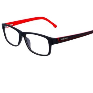 LaCoste L2707 Eyeglasses Frames RX-able 004 Matte Black/Red NWT